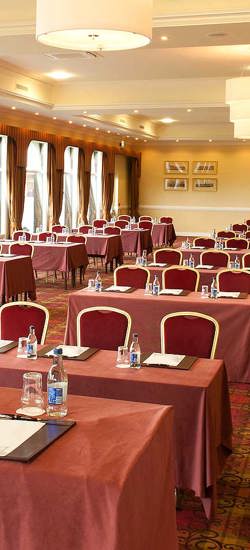 Corporate meeting room with natural light at The Rine Hotel Clare