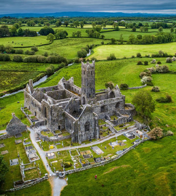 Explore Quin Abbey in County Clare while staying at The Rine Hotel near Ennis